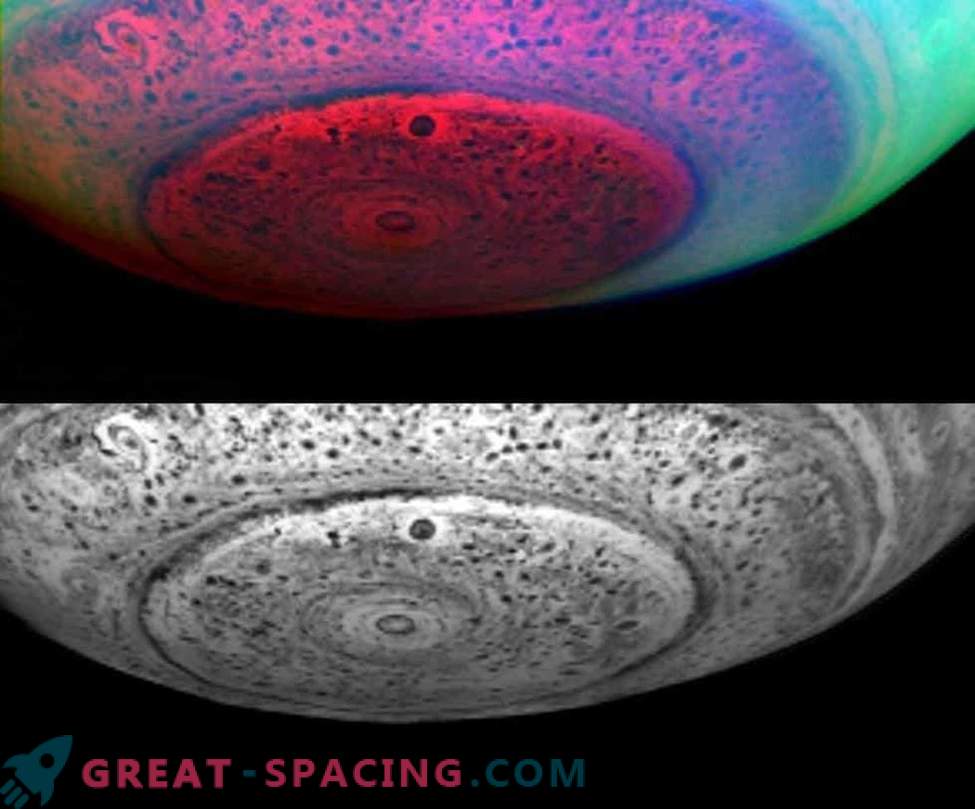 Cassini kaže spremembe v masivnih polarnih vrtincah Saturna