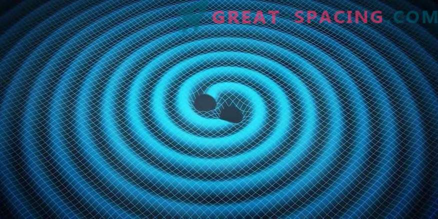 Ali je prostor prežet z združitvijo črnih lukenj?