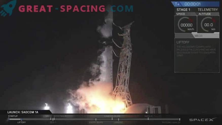 Uspešen zagon satelita in pristanek rakete SpaceX
