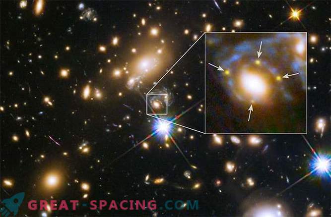 Hubble je pokazal štiri odseke starodavne supernove