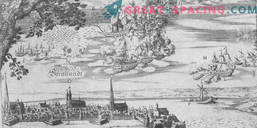 Nesreča v Bachfertu - 1665. Ribiči opisujejo bitko letečih ladij