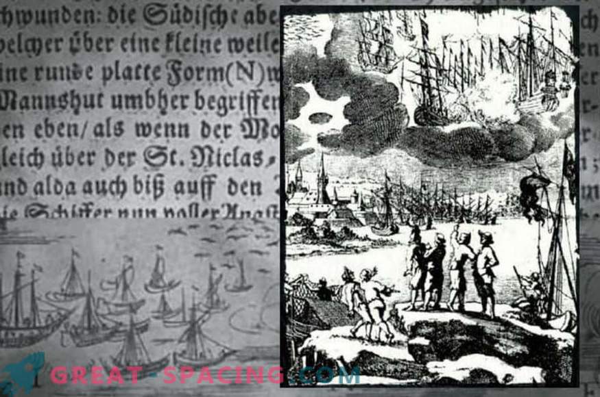 Nesreča v Bachfertu - 1665. Ribiči opisujejo bitko letečih ladij