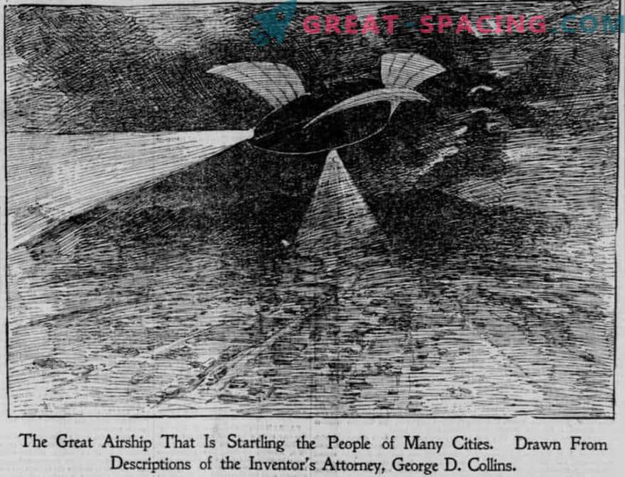 Skrivnostna zračna ladja ali neznani predmet. Kaj priče opisujejo leta 1896