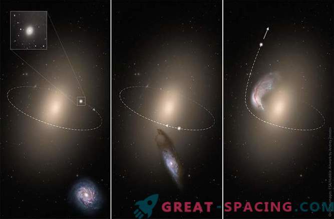 Majhne in osamljene: metanje galaksij v vesolje