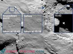 Morda je Philae ujela na robu kraterja in odletela na senčno stran kometa!
