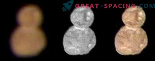 Ledeni objekt za Plutonom je podoben rdečkastemu sneženju.