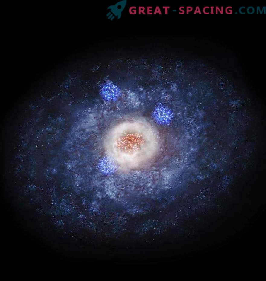 Eksplozivno zvezdno rojstvo spremeni galaktično obliko