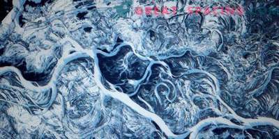 Zamrznjena divja Dnjeper z višine ISS