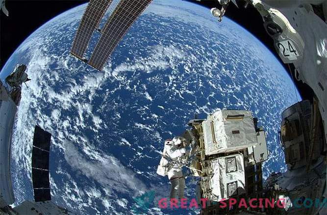 Osupljiv pogled iz vesoljske postaje.