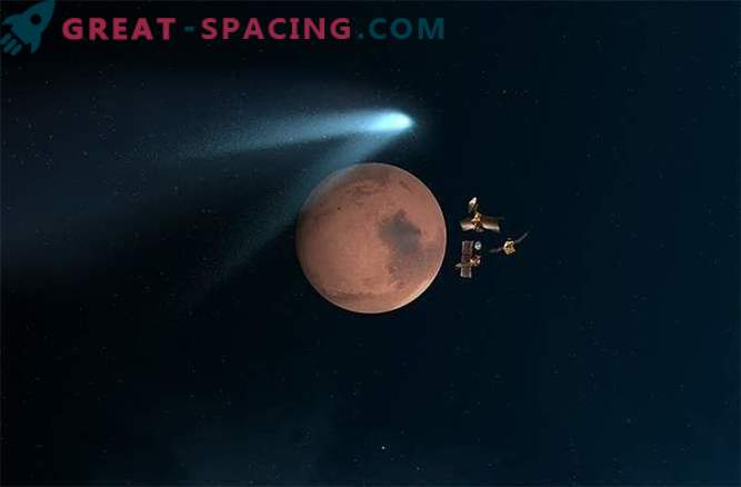 Marsovsko vesoljsko plovilo je poročalo o svojem tesnem srečanju s kometom.