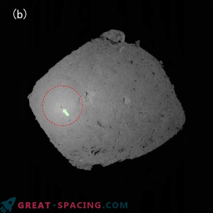 Senca Hayabusa-2 je bila zabeležena na asteroidu Ryugu