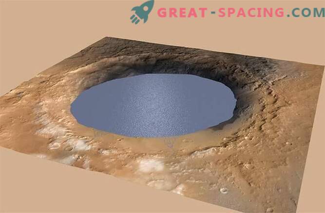 Krater Mount Sharp na Marsu je ostanek starodavnega jezera.